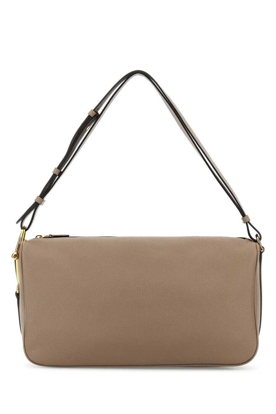Gucci Hobo Leather Shoulder Bag Gray